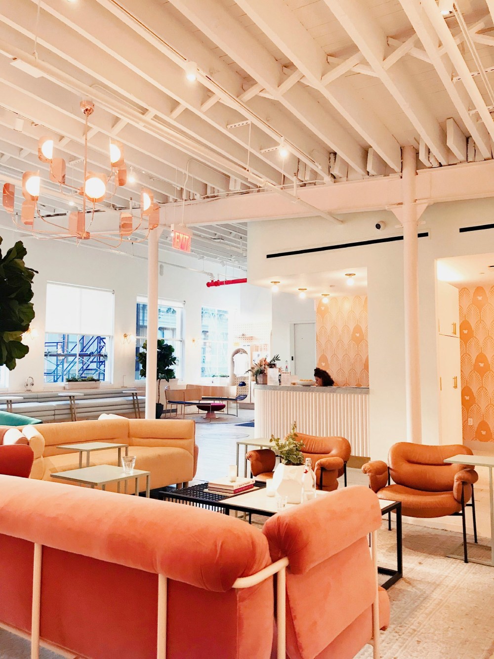 Cozy modern lounge interior design
