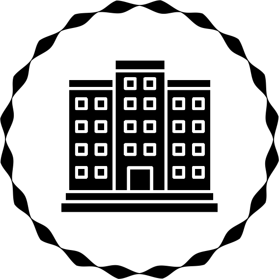 Abstract geometric black design